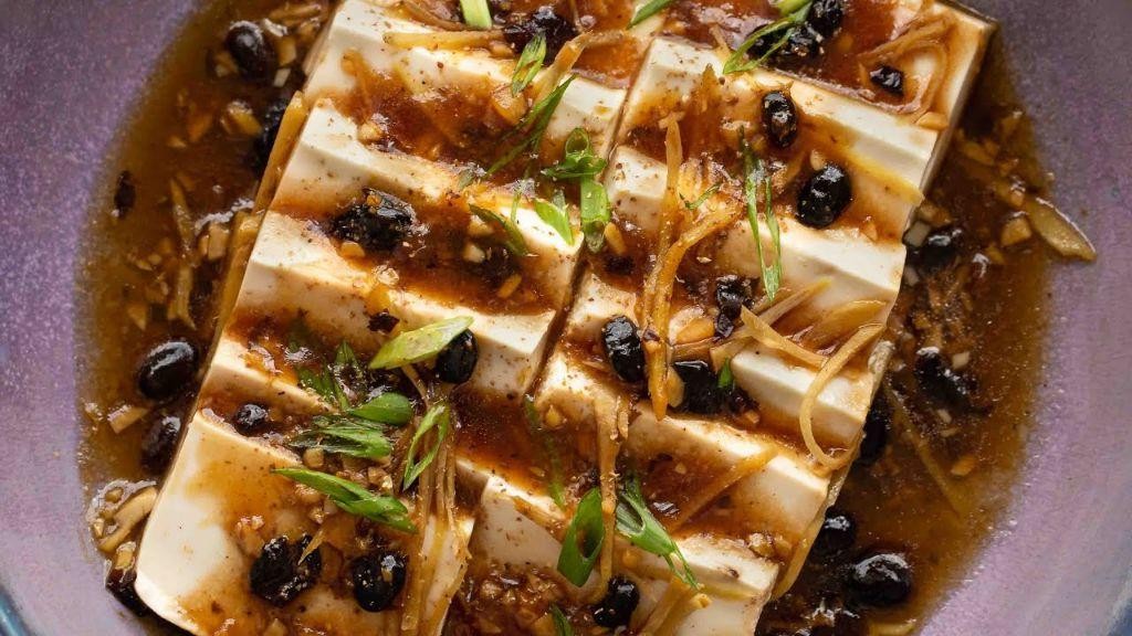 Steamed Tofu with Fermented Black Beans