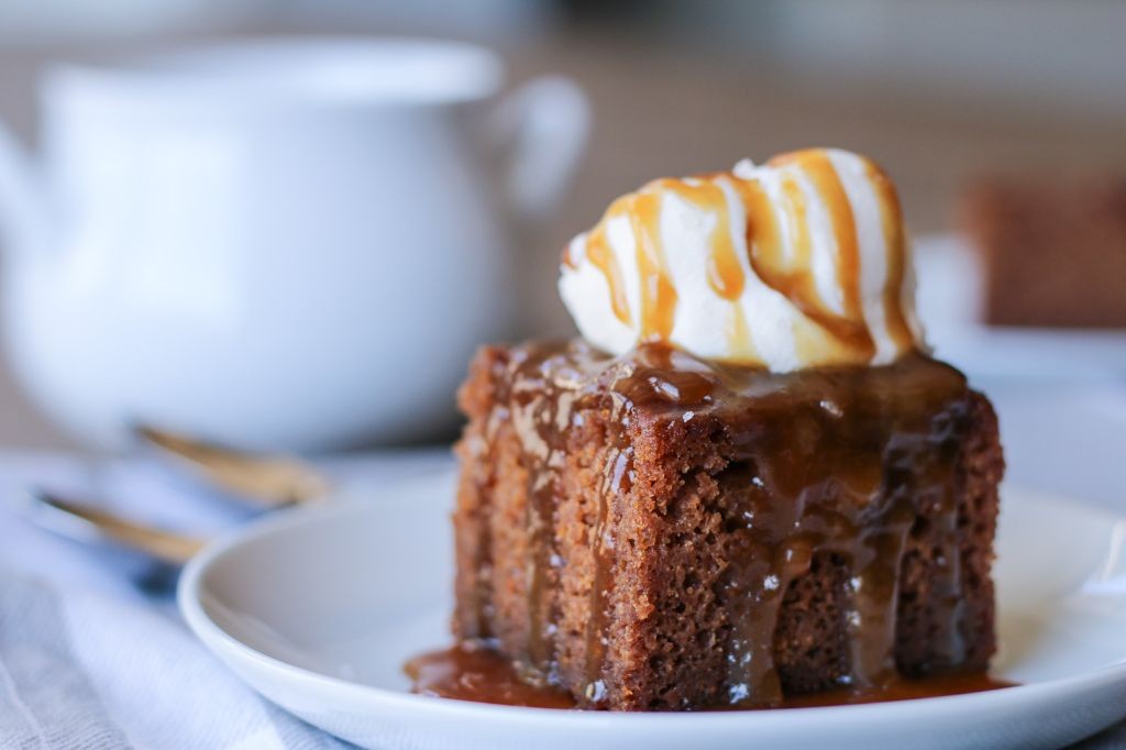 Sticky Toffee Pudding with Salted Caramel Drizzle