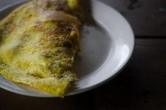 Stinging Nettle and Cheese Omelette