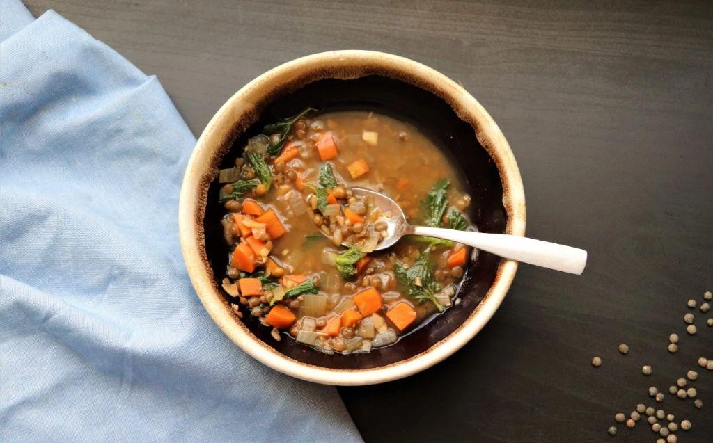 Stinging Nettle and Lentil Stew