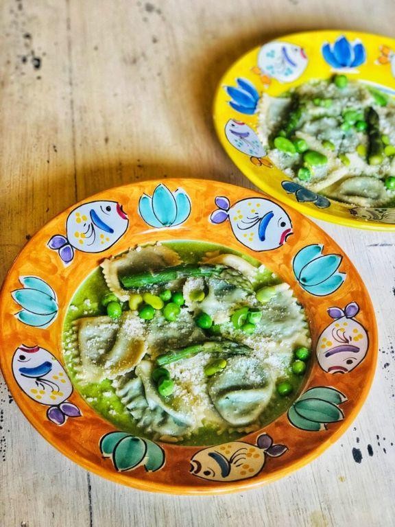 Stinging Nettle and Ricotta Ravioli