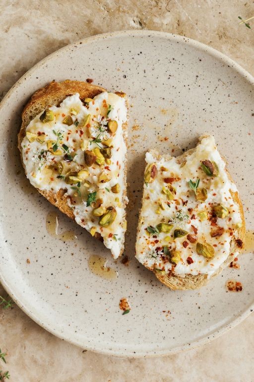 Straight-from-the-dairy ricotta toast