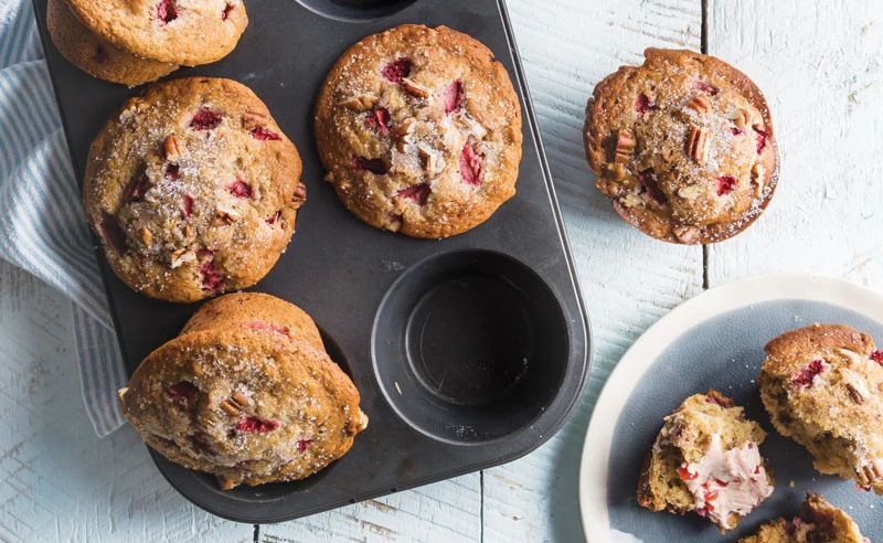 Strawberry Pecan Muffins