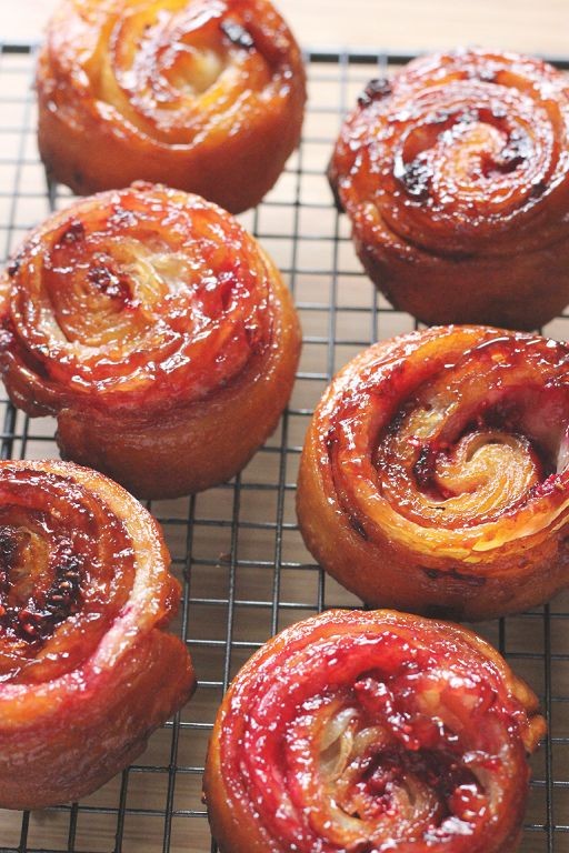 Strawberry Rhubarb Kouign-Amann