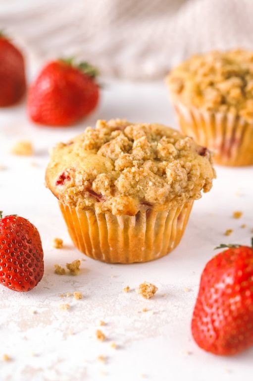 Strawberry Rhubarb Muffins