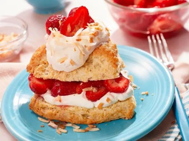 Strawberry Shortcake with Coconut Whipped Cream