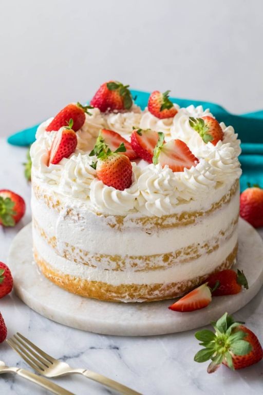 Strawberry Sugar Spun Shortcakes