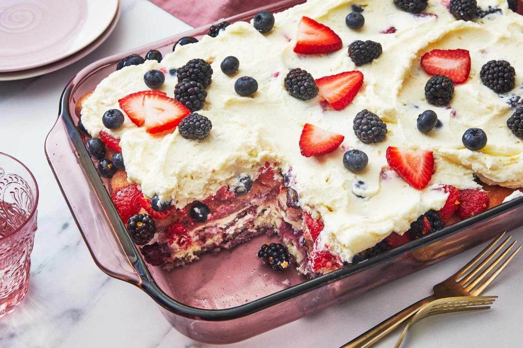 Strawberry Tiramisu with Fresh Berries