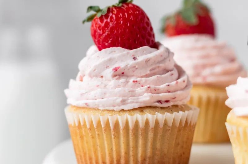 Strawberry Vanilla Bean Muffins