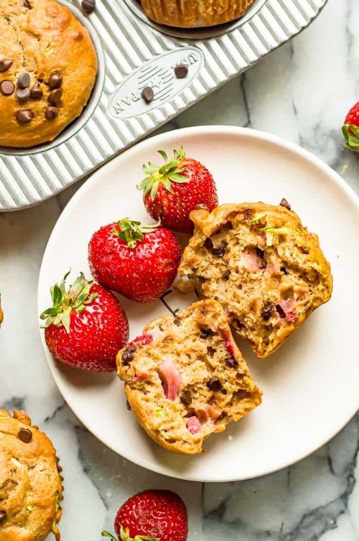 Strawberry Zucchini Muffins