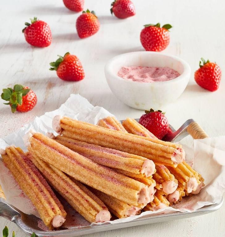 Strawberry-Filled Churros
