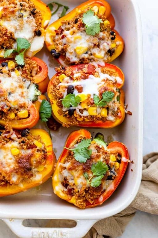 Stuffed Bell Peppers with Quinoa