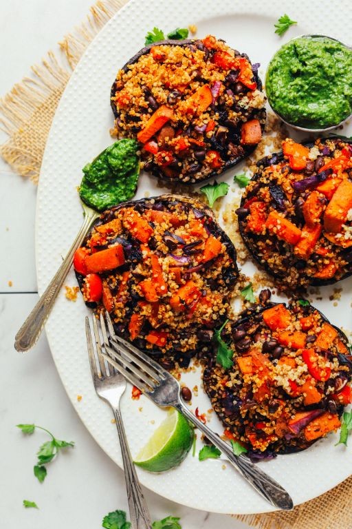 Stuffed Portobello Mushrooms with Quinoa