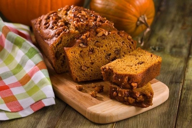 Sugar Pumpkin Bread with Walnuts