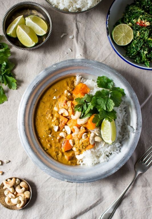 Sugar Pumpkin Curry with Coconut Milk