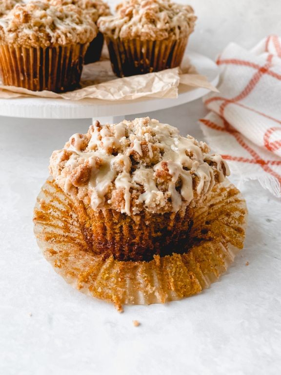 Sugar Pumpkin Muffins with Cinnamon Streusel