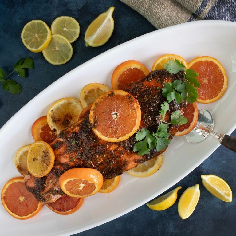Sumac and Lemon Grilled Salmon