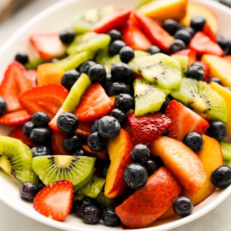 Summer Fruit Salad with Honey-Lime Dressing