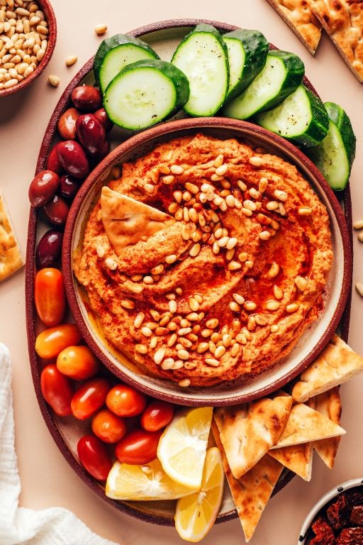 Sun-Dried Tomato Beet Hummus