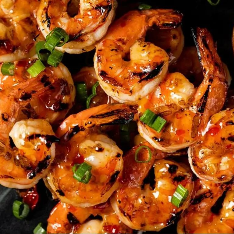Sweet Chili Glazed Head on Shrimp
