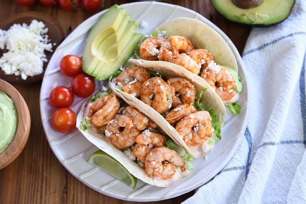 Sweet Chili Lime Shell On Shrimp Tacos