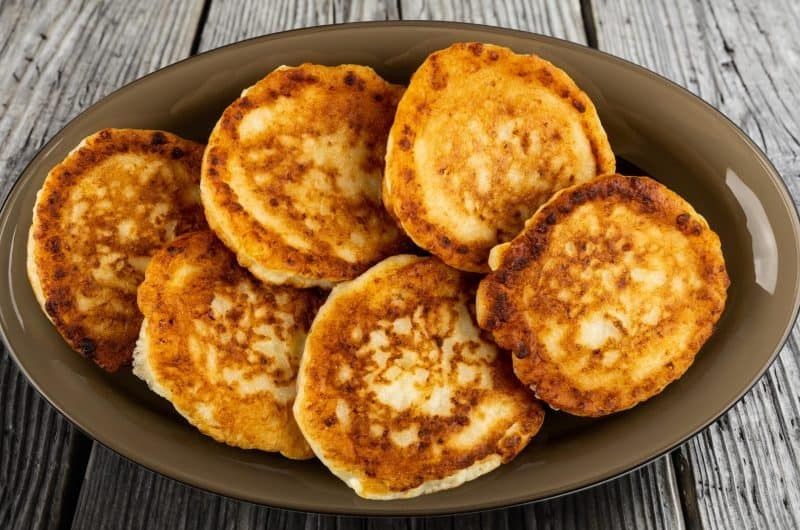 Sweet Corn Hoe Cakes with Honey Drizzle