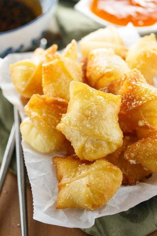 Sweet Cream Cheese Wonton Desserts