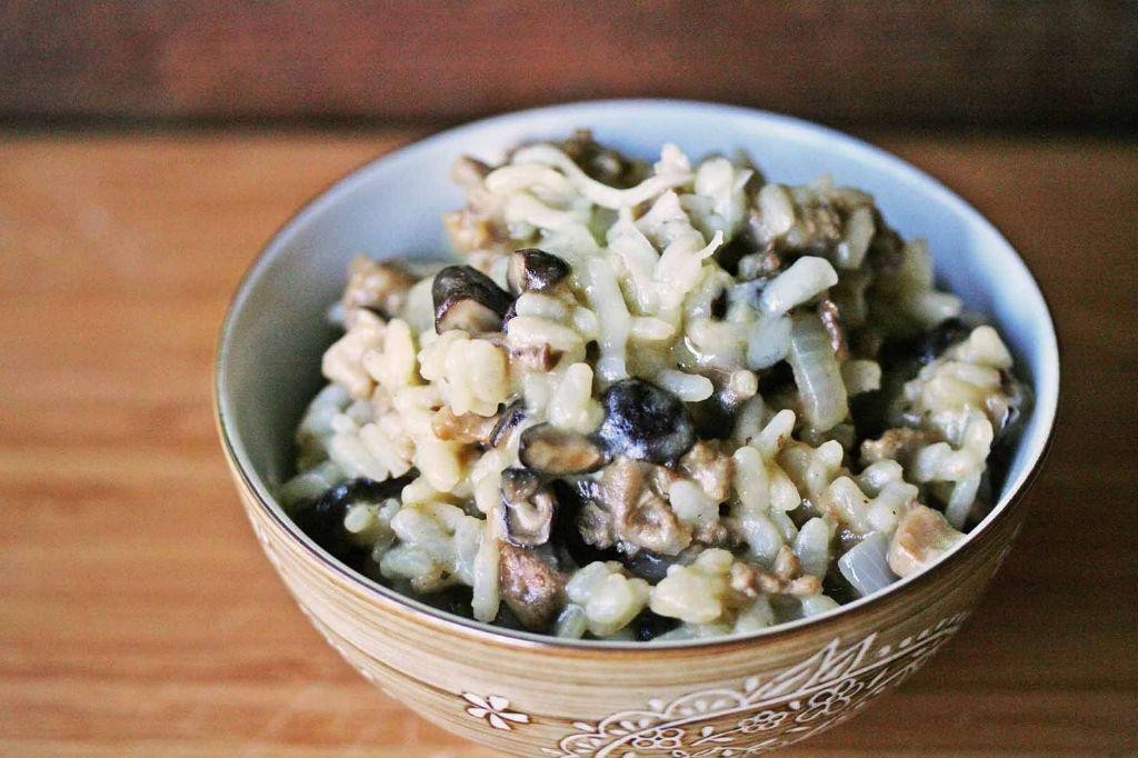 Sweet Italian Sausage and Mushroom Risotto