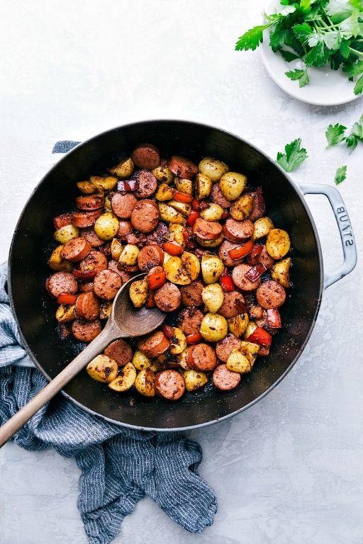Sweet Italian Sausage and Potato Skillet