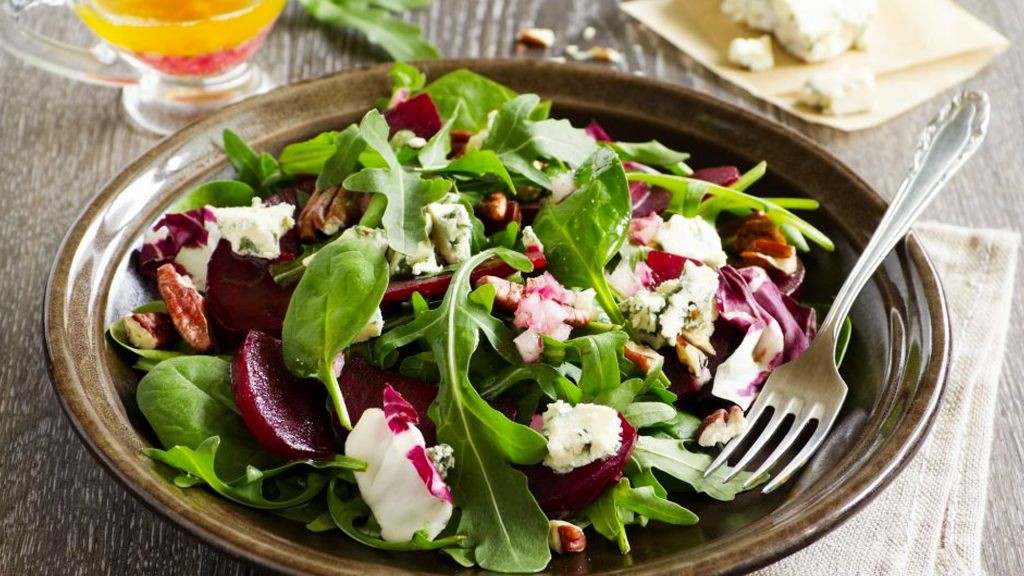 Sweet Onion and Blue Cheese Salad