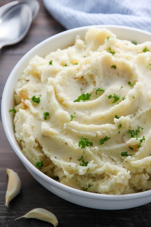 Sweet Onion and Garlic Mashed Potatoes