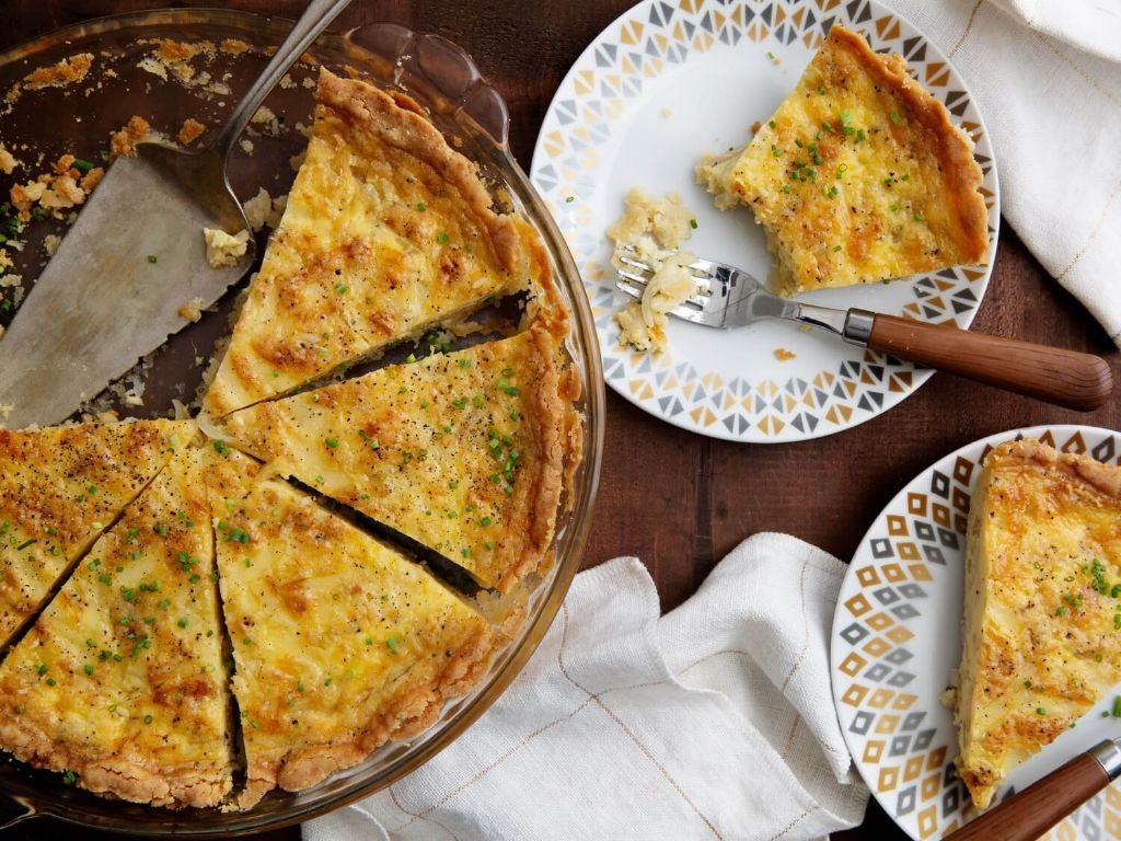 Sweet Onion and Gruyère Quiche