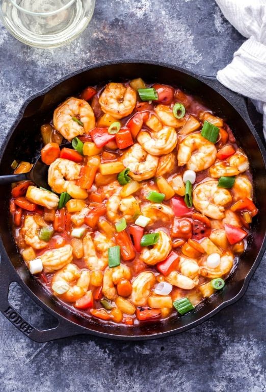 Sweet Onion and Shrimp Stir-Fry