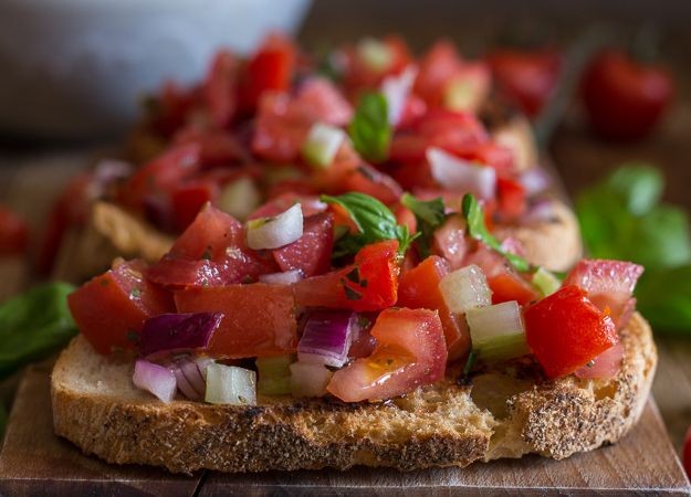 Sweet Onion and Tomato Bruschetta