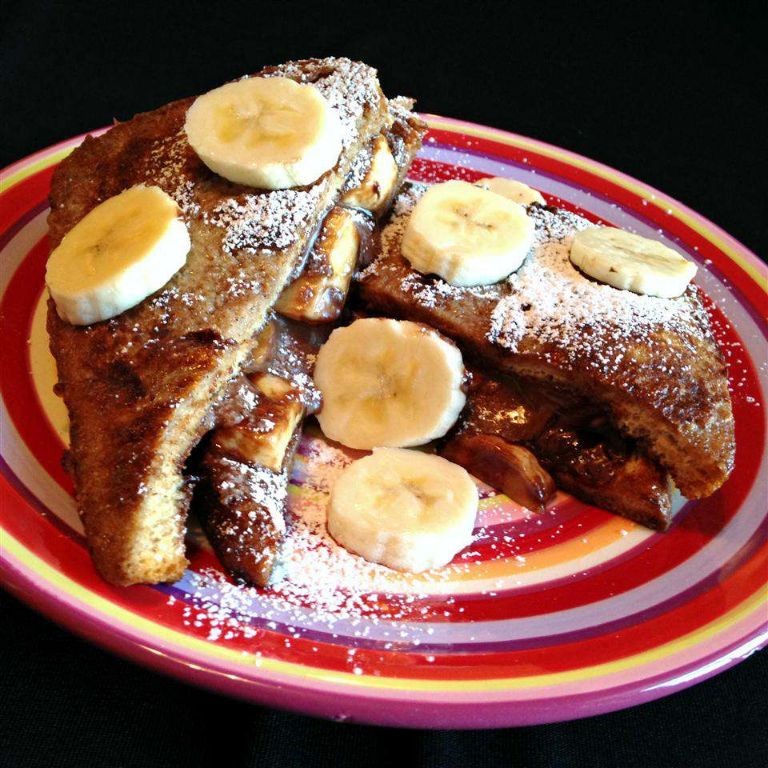 Sweet Plantain and Nutella Stuffed French Toast