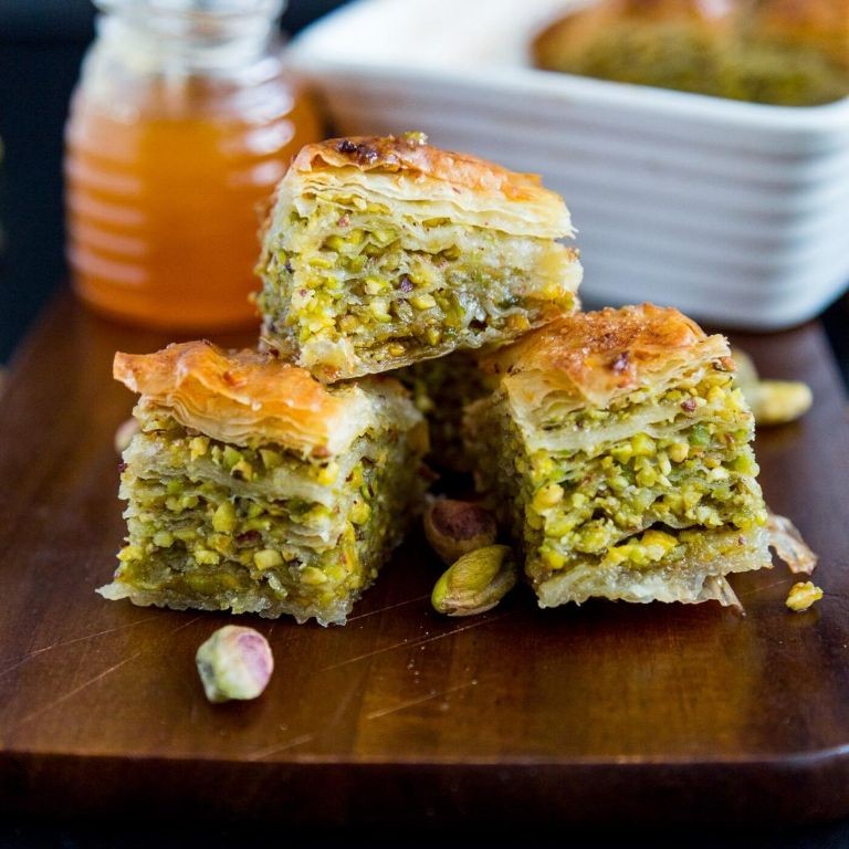 Sweet Plantain and Pistachio Baklava