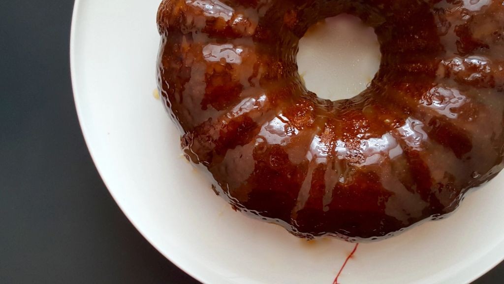 Sweet Plantain and Rum Glazed Donuts