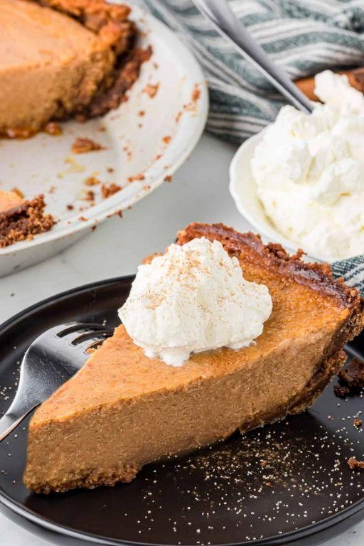 Sweet Potato Pie with Candied Ginger