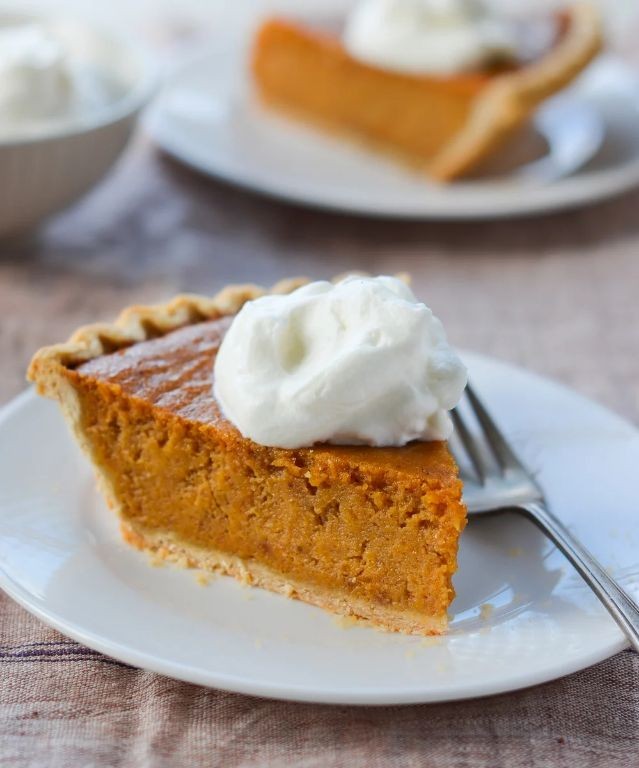 Sweet Potato Pie with Cinnamon Whipped Cream