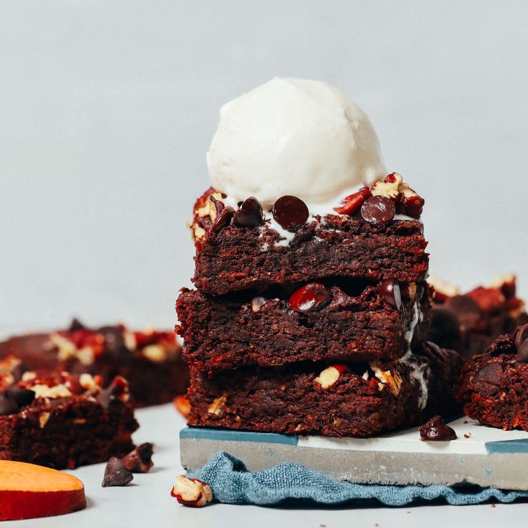 Sweet Potato Vegan Brownies