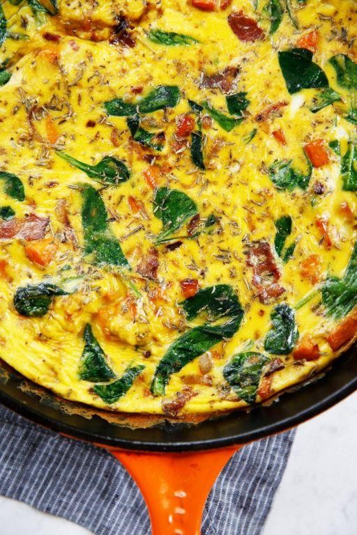 Sweet Potato and Bacon Frittata
