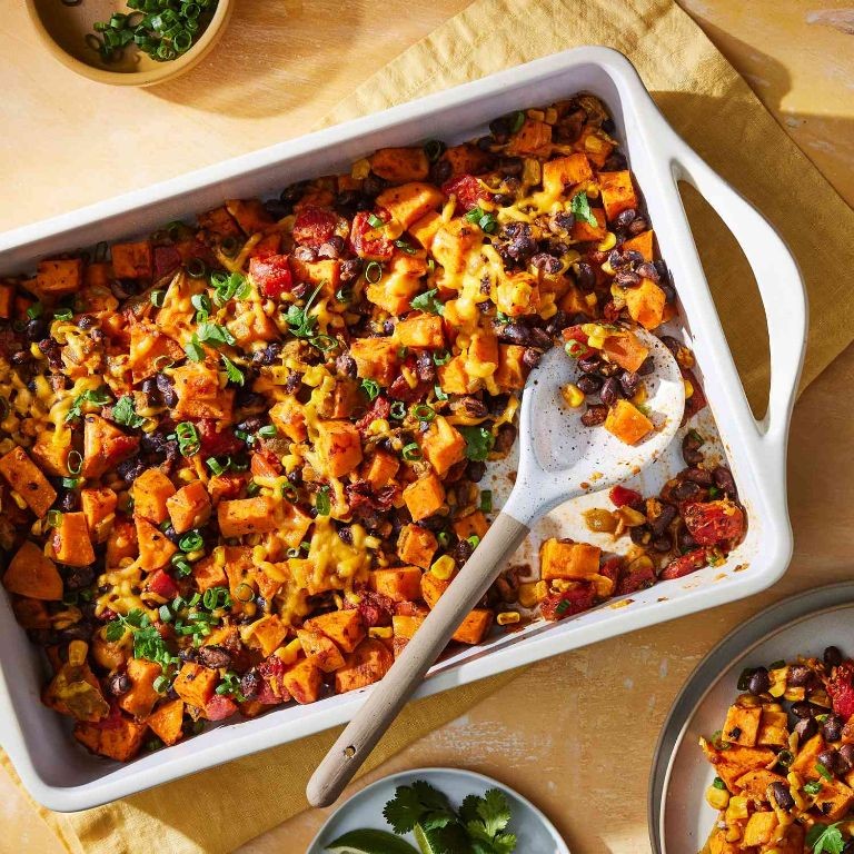Sweet Potato and Black Bean Hotdish