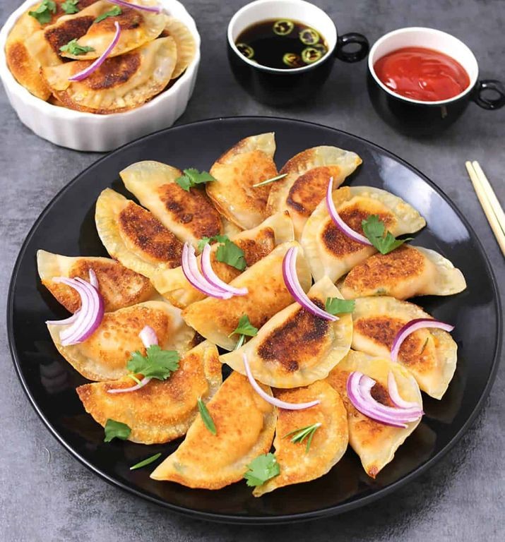 Sweet Potato and Black Bean Potstickers