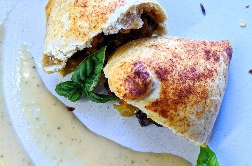 Sweet Potato and Black Bean Samosas