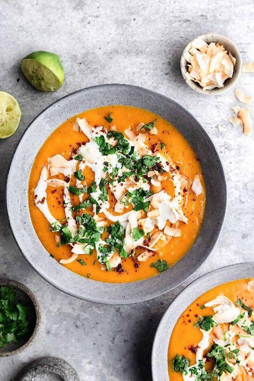Sweet Potato and Coconut Curry Soup