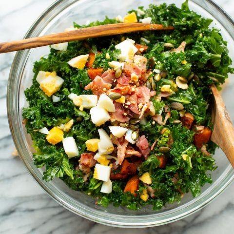 Sweet Potato and Kale Breakfast Salad