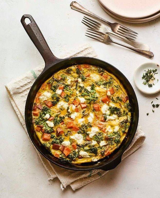 Sweet Potato and Kale Frittata