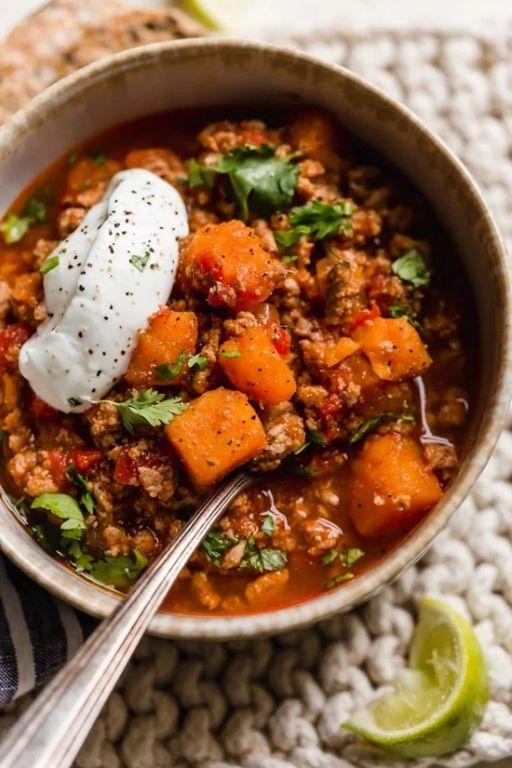 Sweet Potato and Turkey Chili