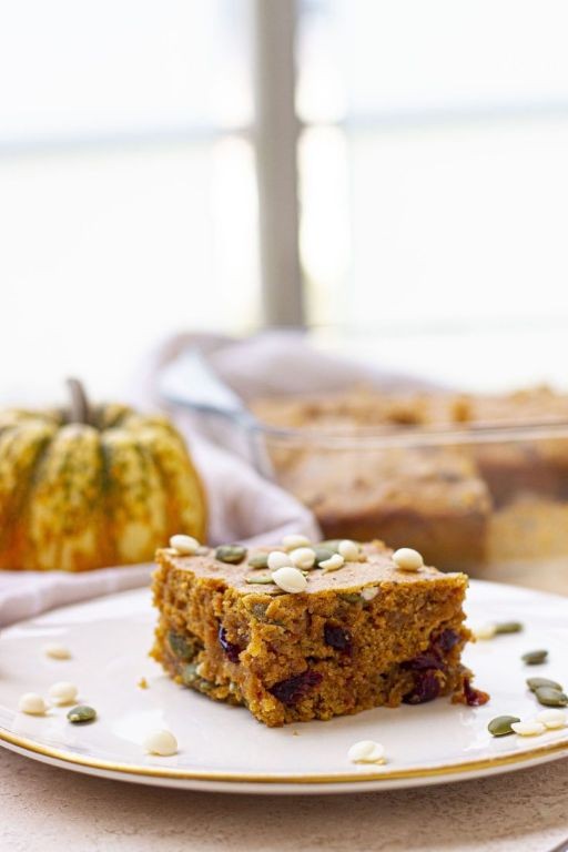 Sweet Squash Blondies with Walnuts