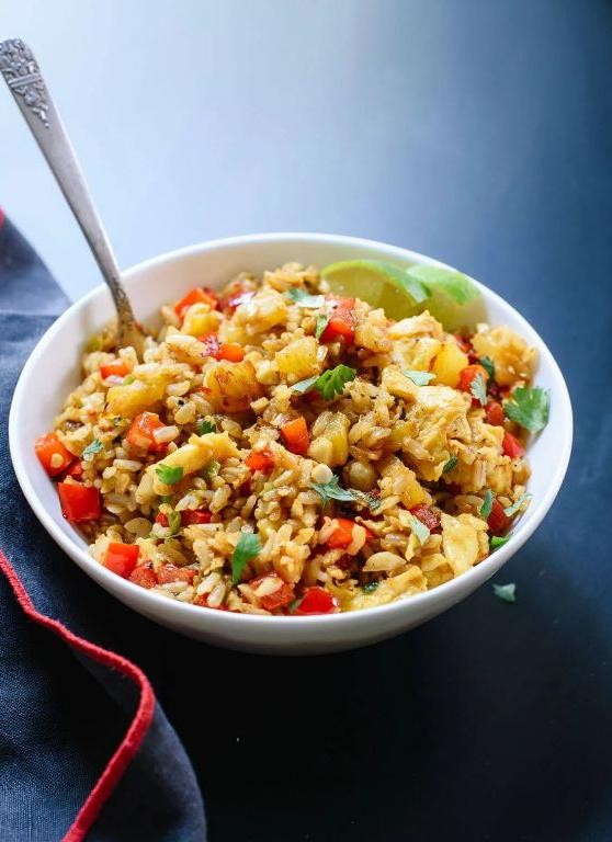 Sweet and Sour Fried Rice with Pineapple